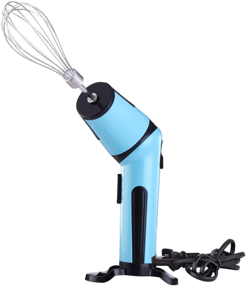 Wired Blue Hand-held Eggbeater, Exquisite and Compact, Three Angles and Two Speed to Fully Meet Baking Needs