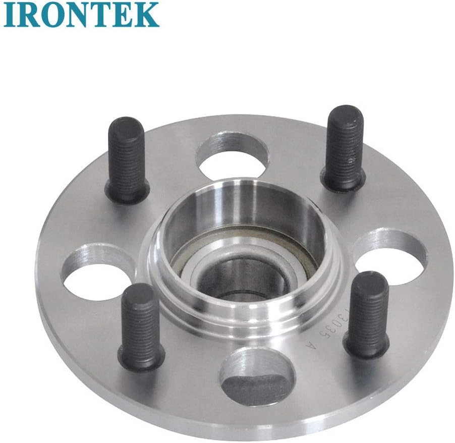 IRONTEK Rear Wheel Bearing and Hub Assembly 513035x2 FITS 92-00 for Honda Civic, 85-91 for Honda Civic All Types, 93-97 for Honda Civic DEL SOL, 88-91 for Honda CRX All Types (4Lug) 2PCS