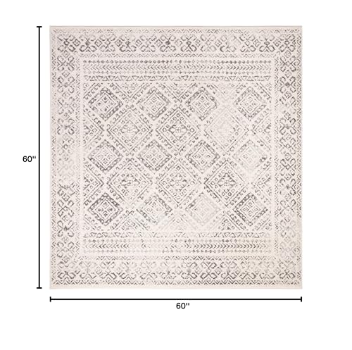 Tapete Safavieh Tulum 5 x 5 pies Cuadrado Ivory y Gris miniatura 2