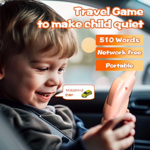 HALCONTORNO Talking Flash Cards for Kids - Russian Bilingual English Flashcard for Toddlers 3-12, Test Mode, 510 Sight Words, Audible Pocket Speech, Sensory Toys for Autism, Boys Girls Gifts (Russian) - Image 6