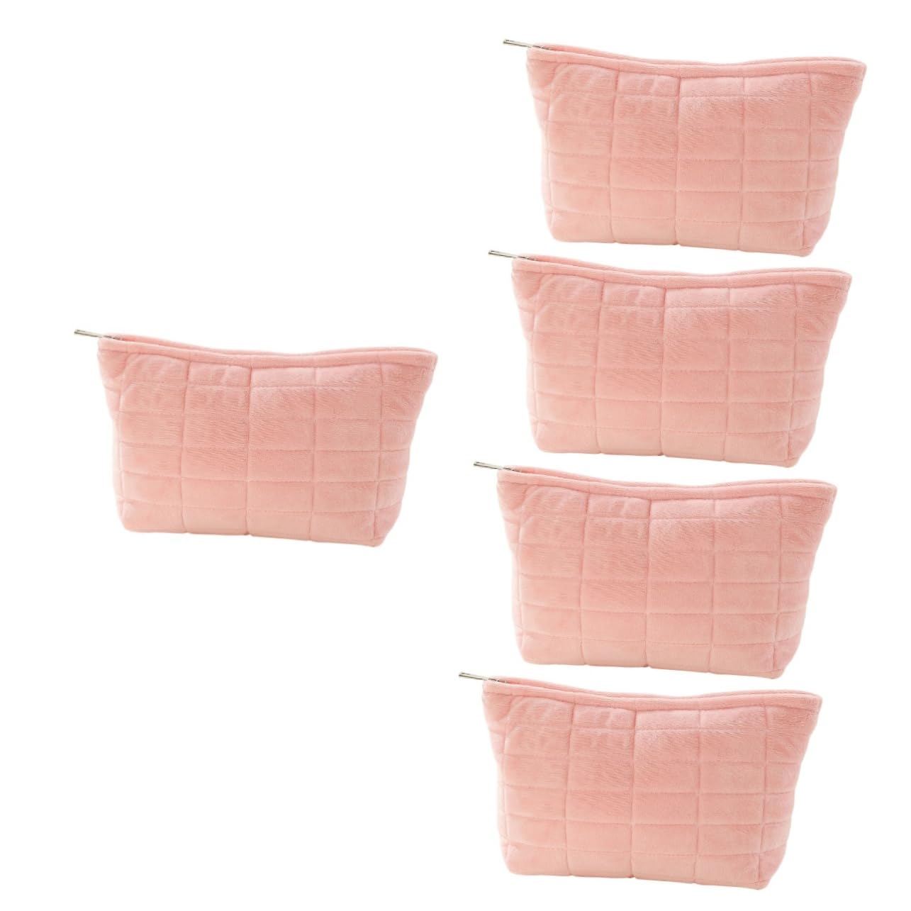 5pezzi Borsa Per Trucco Capacità Tela Pochette Per Cosmetici e Necessaire Da Viaggio Organizer Multifunzionale Per Makeup e Accessori Quotidiani