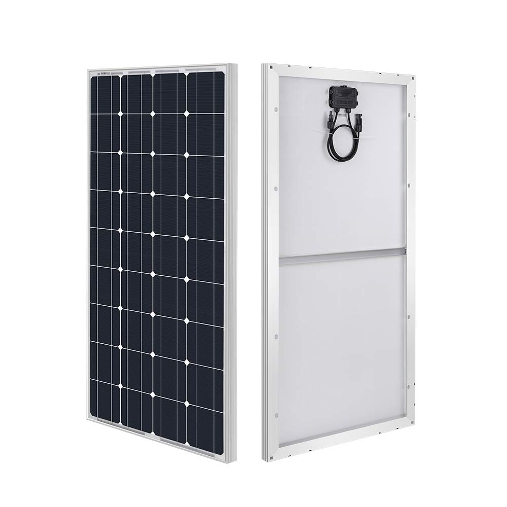 Renogy 100w solar panel 12v RV Solar Panel, 100 Watt Solar Panel System of High Efficiency Monocrystalline Module for RV Trailer Camping Off-grid — view 14
