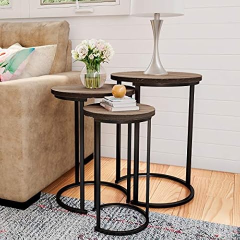 Lavish Home Round Nesting Set of 3 Cover