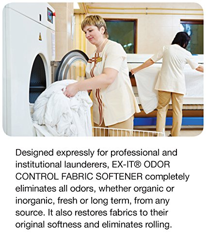 Image of Big D 8228 EX-IT Laundry Additive Odor Control Fabric Softener, 1 Gallon (Pack of 4) - for Professional and institutional launderers