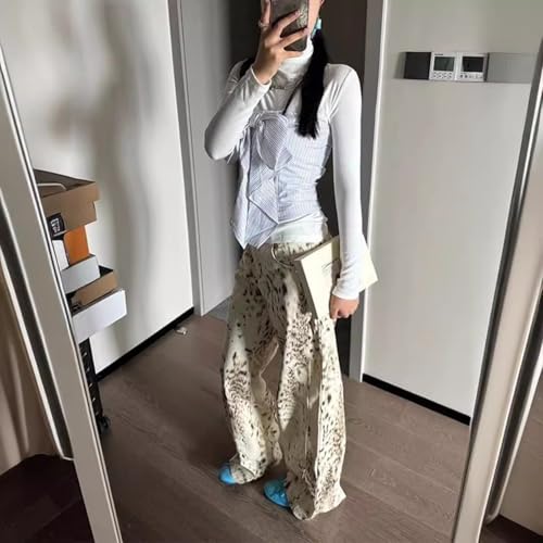 VCM Y2k Pants Cheetah Jeans Leopard Print Jeans Baggy Jeans Wide Leg Jeans Streetwear Jeans Vintage Pants4