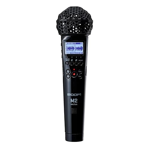 Zoom M2 MicTrak with 32-Bit Float, X/Y Mic Capsule, Stereo Mode, Mono Mode, Normalization, On-Board Monitoring, Battery Powered, For Musicians, Podcasters, and ENG - M2 MicTrak