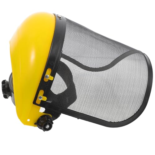 Uonlytech Protective Cap for Lawn Mower Gardening Art Hat Sturdy Safety Helmet Grass Trimmer Guard Tool for Outdoor Lawn Care Random Color