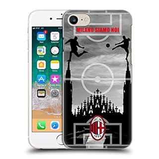 Head Case Designs Licenza Ufficiale AC Milan Milano Siamo Noi 3 Adulti Custodia Cover Dura per Parte Posteriore Compatibile con Apple iPhone 7/8 / SE 2020 & 2022