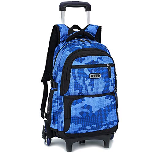 BOZEVON Mochilas Escolares con Ruedas: Grande con Chico Adolescente  Estilo 1 6