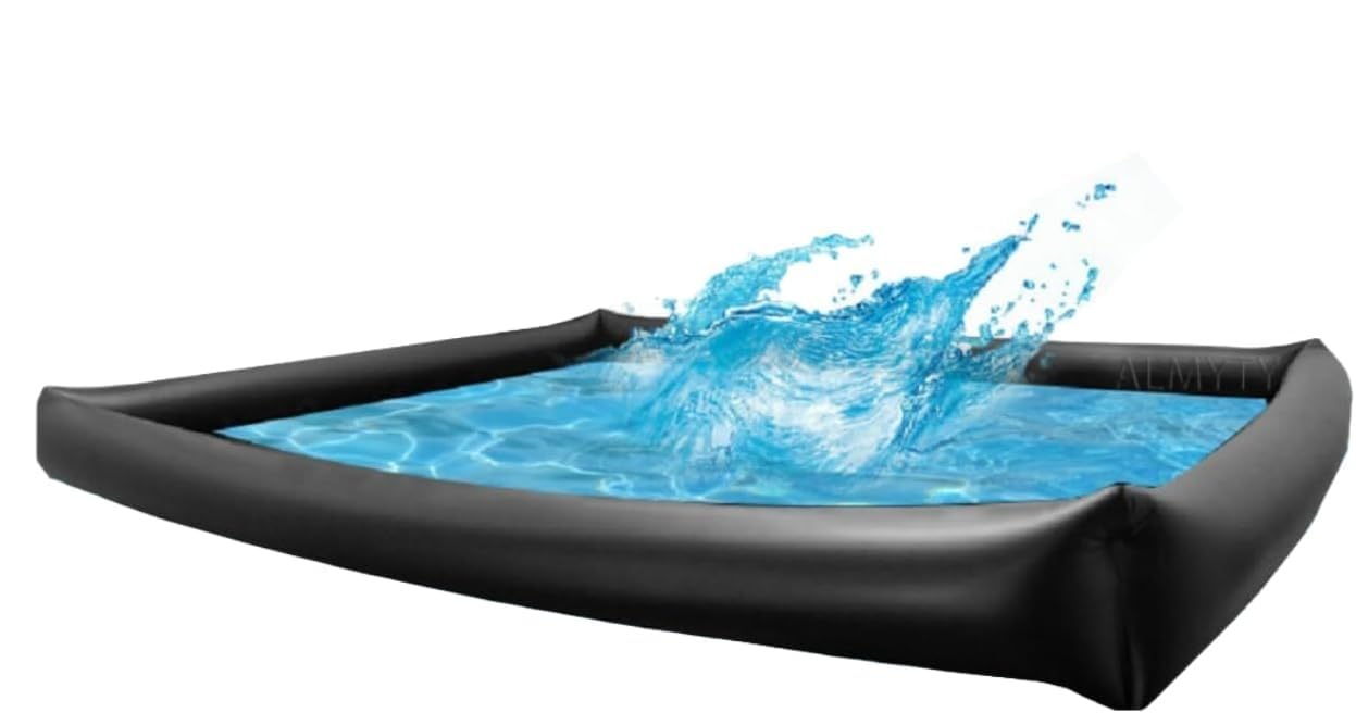 Lotion Piscine Imperméable Lit Gonflable Air Drap de lit Piscine SM Bondage PVC Éclaboussures Huile Spa Massage 189 cm x 161 cm