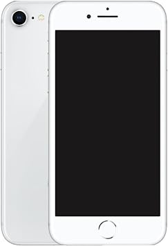 MockupArt Dummy Phone Mock Up Real Size iPhone 8 Silver Black Screen