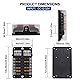 Geloo 12 Fach Sicherungskasten Kfz Sicherungshalter Flachsicherung Standard Auto Sicherungen mit Negativen Bus LED-Anzeige Schutzabdeckung für Auto, Boot, Marine, LKW, SUV, Yacht, RV