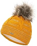 Wunderschöne gestrickte Winter-Mütze - Warmer, weicher und geschmeidig gestrickter Stoff sorgt für einen angenehmen Tragekomfort in Herbst und Winter