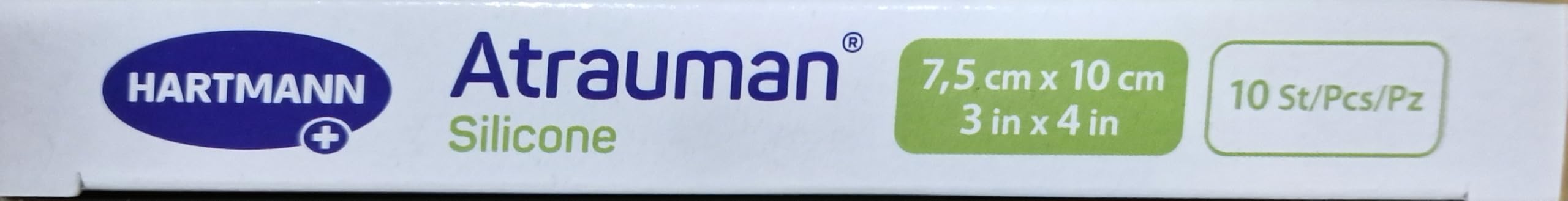 ATRAUMAN Silicone steril 7,5x10 cm Kompressen 10 St