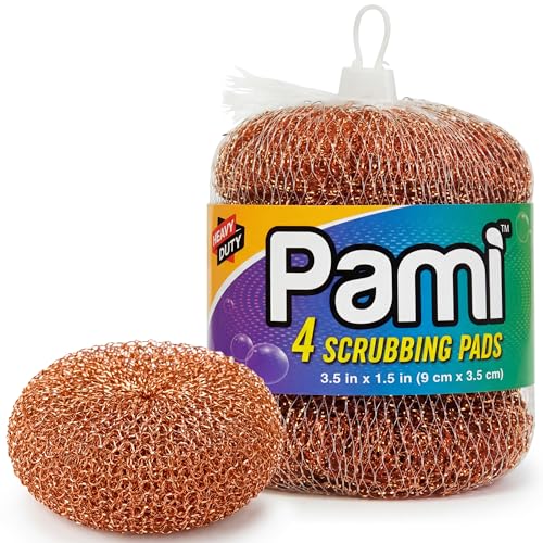 PAMI Heavy Duty Copper Scrubbers (Pack of 4)