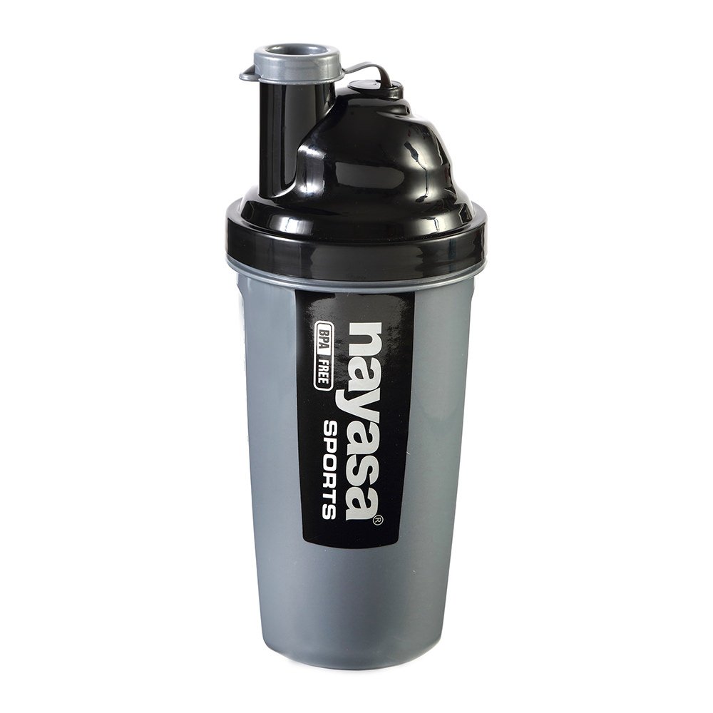 Nayasa Plastic Shaker, (Gray), 700 Milliliter-image-1