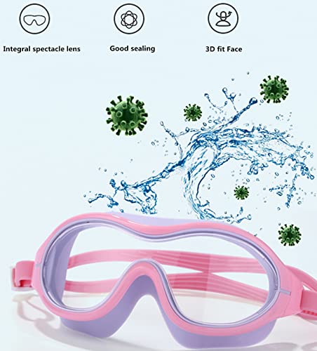 Uv Waterproof Anti Fog Swimwear Eyewear Swim Diving Water Glasses Adjustable Swimming Goggles Women Men Sports Eyewear (Pink) #TOP5