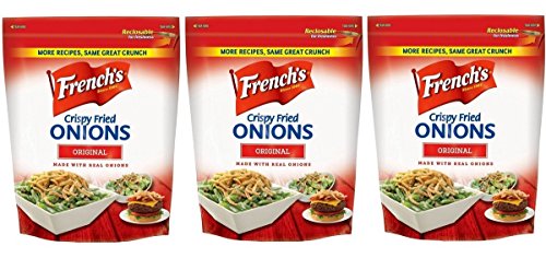 French's Onions, Crispy Fried Onions Original, 26.5-Ounce Resealable Bag (Pack of 3)