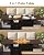 Hipicute 55" Outdoor Propane Fire Pit Table, 48,000 Btu Lp Gas Rectangular Fire Table with Ignition Systems and Lid,Outdoor Firetable with Glass Rocks for Patio Deck Garden Backyard