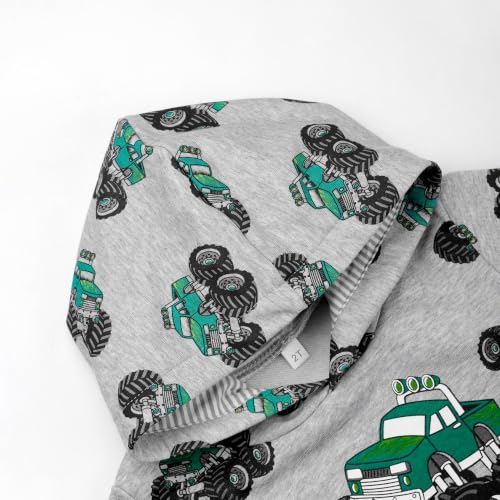 Image of Akyzic Baby Boys Dinosaurs Hoodie Boys Shark Pullover with Pocket Kids Truck Warm Sweatshirt Sweater