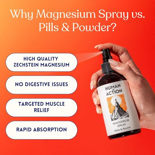Human of Action Magnesium Oil Spray 250ml | For Sleep, Restless Legs & Muscle Pain | Pure Zechstein Magnesium Chloride with Aloe Vera, Lavender & Chamomile | Gentle, Non-Greasy | Made in Britain - Image 5