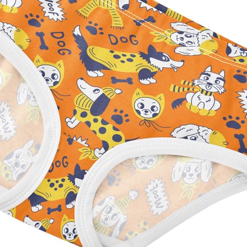 Girls' Underwear Cartoon Dog Cotton Stretch Comfort Toddler Panties4