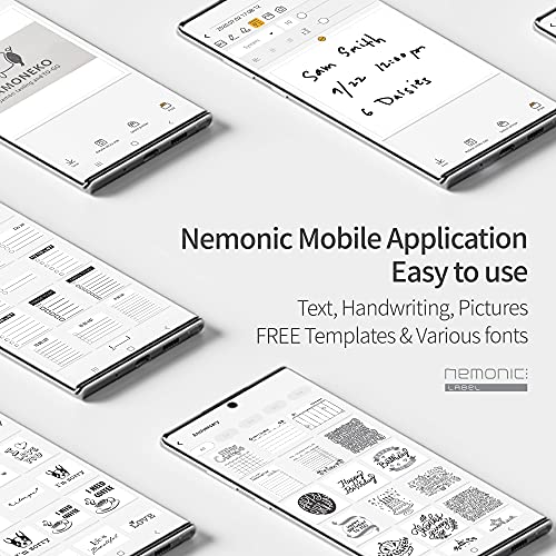 Mangoslab Nemonic Label - Label Printer & Sticky Notes Printer | Thermal Label Printer | Label Maker | Sticker Printer | Bluetooth Label Printer | Ios & Android & Ms Office #TOP2