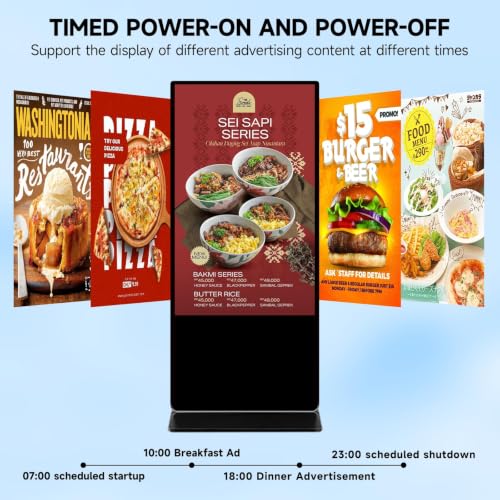 Image of 43 inch 2K Non-Touch IPS Floor Signage Kiosk, Displays by CMS, App, USB, HDIM