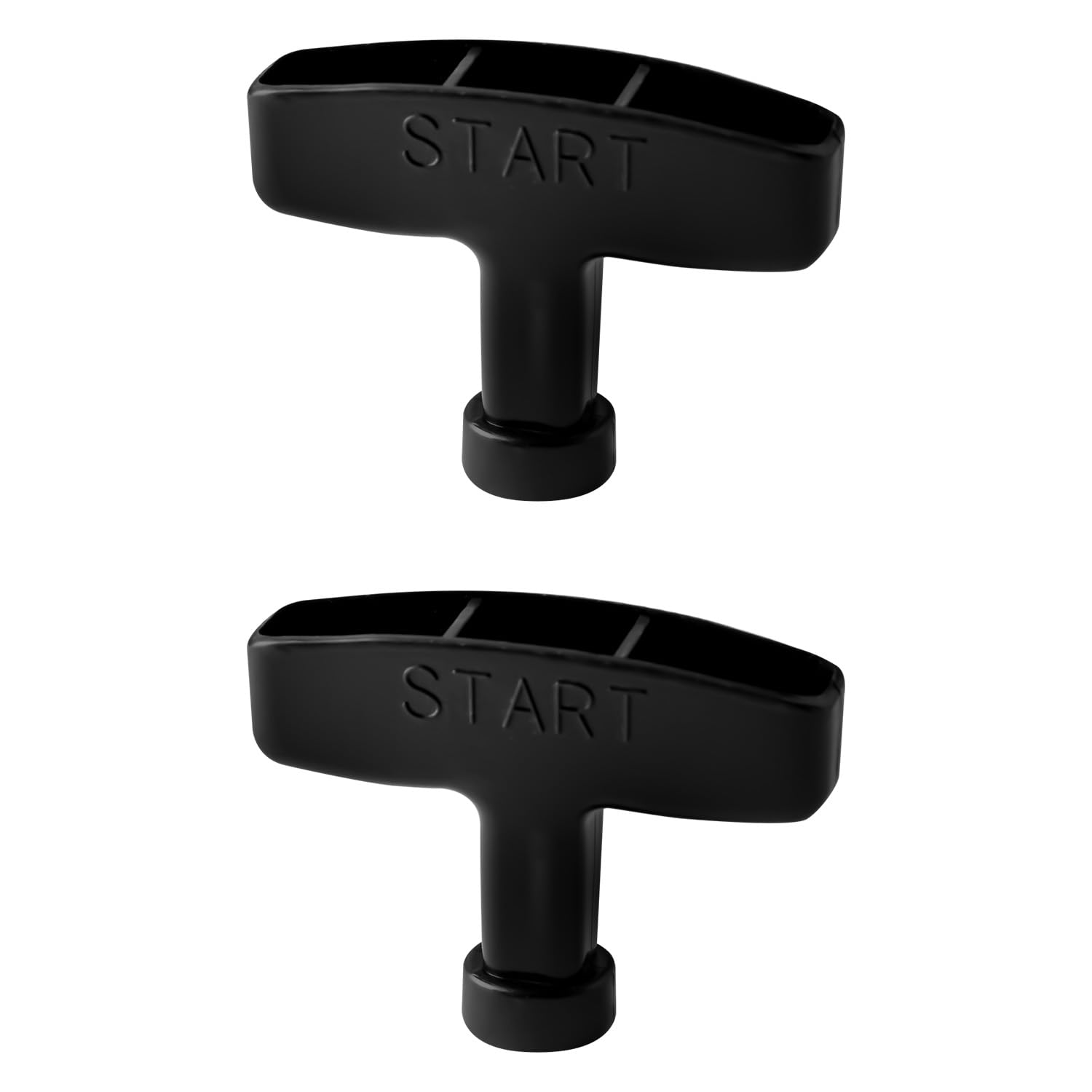 Tabanzhe 2 Pcs Recoil Starter Handle Grips, Engine Pull Handle Replacement for Lawn Mower Generator Chainsaw Trimmer Gasoline Engine Parts