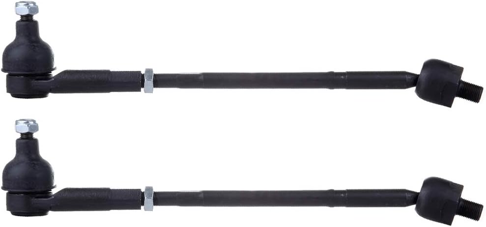 cciyu 2pcs Suspension Kit Outer Inner Tie Rods Assembly fit 1998-2010 for Volkswagen for Beetle 1999-2006 for Volkswagen for Golf 2007-2010 for VOLKSWAGEN for GOLF CITY ES3709A ES3710A