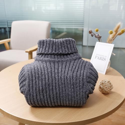 Image of Baby Boys Turtleneck Knit Sweaters Toddler Girls High Collar Pullover Sweater Size 1-8T