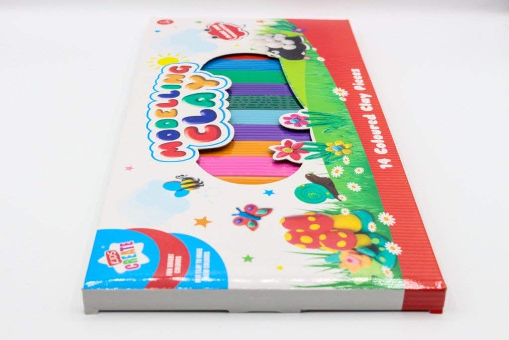 Kids Create Modelling Clay 14 Coloured Pieces Art Craft Set Plasticine Dough 3+