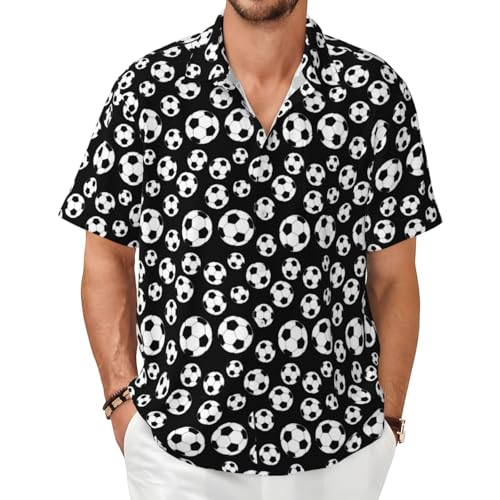 Chemise de football douce et confortable à manches courtes avec imprimé noir respirant