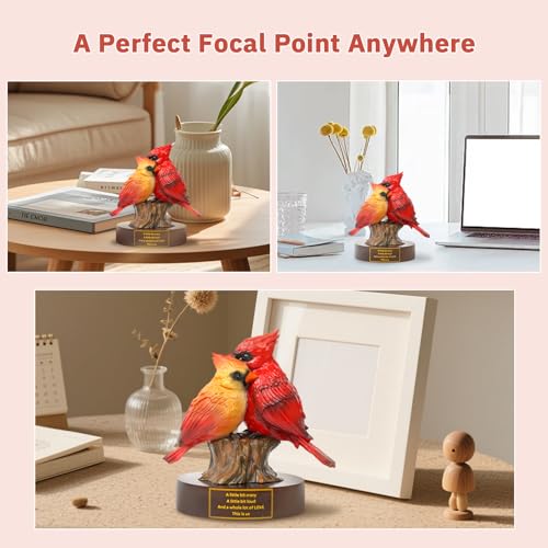 Estatua decorativa de cardinal para San Valentín miniatura 6