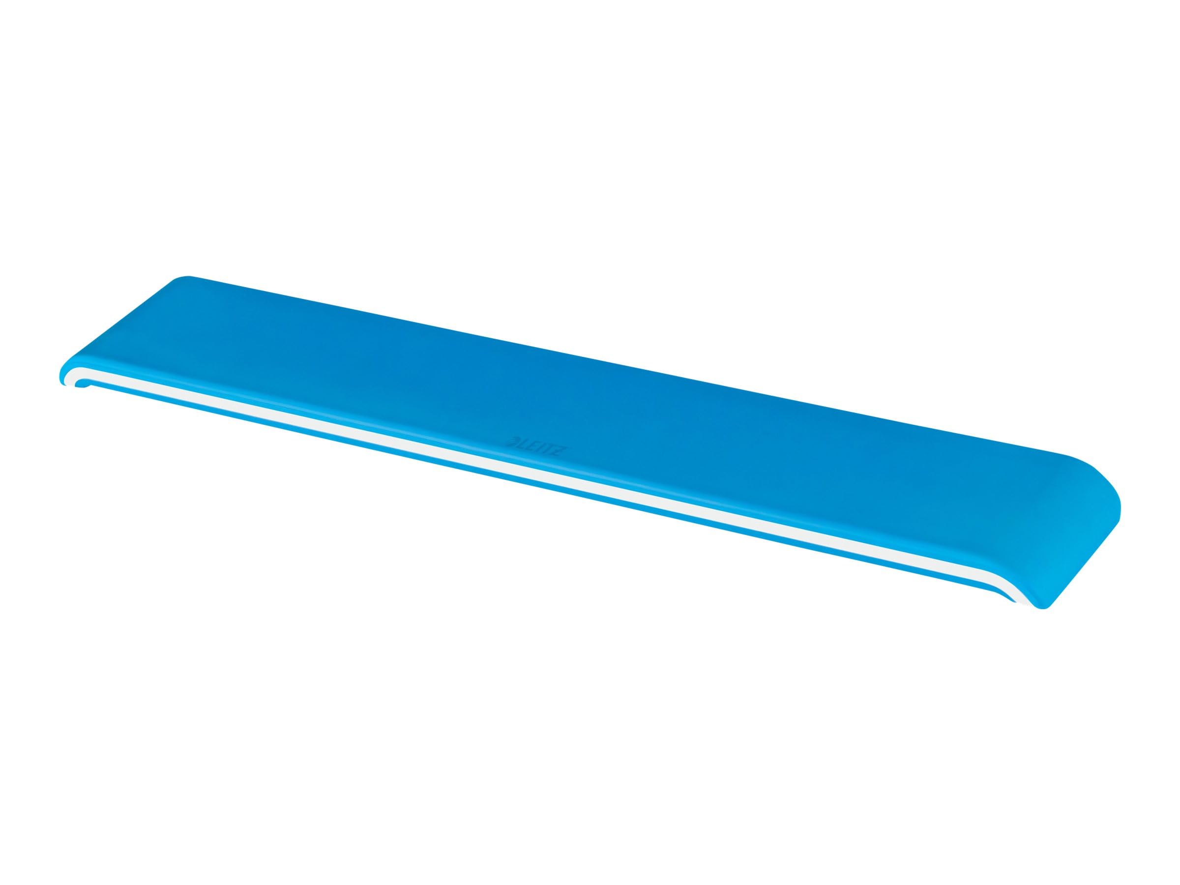 Leitz Ergo WOW verstellbare Tastatur-Handgelenkauflage, Zwei Höheneinstellungen, Schaumstoffgepolsterte Handgelenkstütze für Links- und Rechtshänder, Verbessert Haltung & Durchblutung, Blau, 65230036
