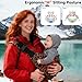 Baby Sling Carrier Adjustable Baby Sling 2025 Upgraded Toddler Sling Comfortable Baby Wrap Carriers Ergonomic-Designed, Travel Friendly Carrying 10-45 LbsLeopard