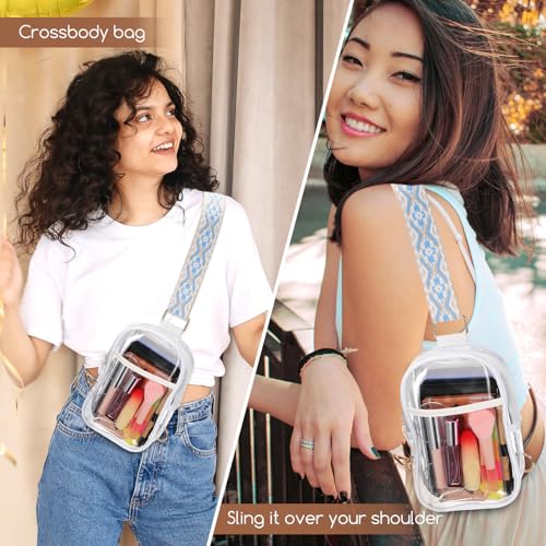 Bolso bandolera transparente contra esperas en controles con correa ajustable SEWACC 2