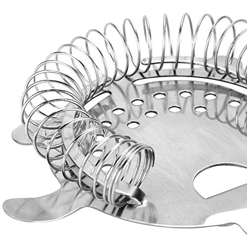 (3 Pack) Stainless Steel Hawthorne Strainer, 4-Prong Cocktail Bar Strainer, 6-Inch #TOP3