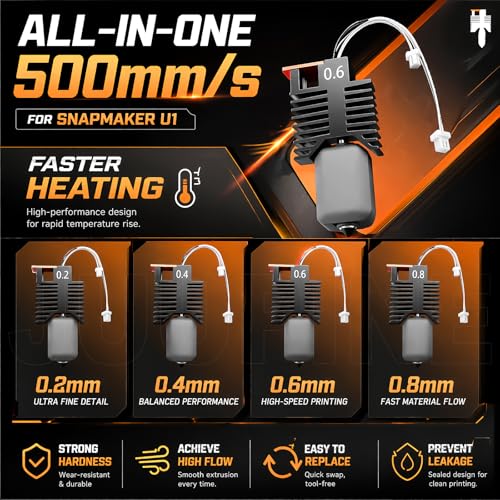 Hotend pour Snapmaker U1 idéal pour impression 3D de filaments techniques - 2
