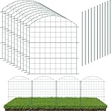 LAINFELD Juego completo de valla para estanque, valla de jardín para enchufar flexible