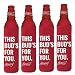 BUDWEISER 16oz Beer SLIM BOTTLE Cooler Coolie Hugie Water - 4 Pack