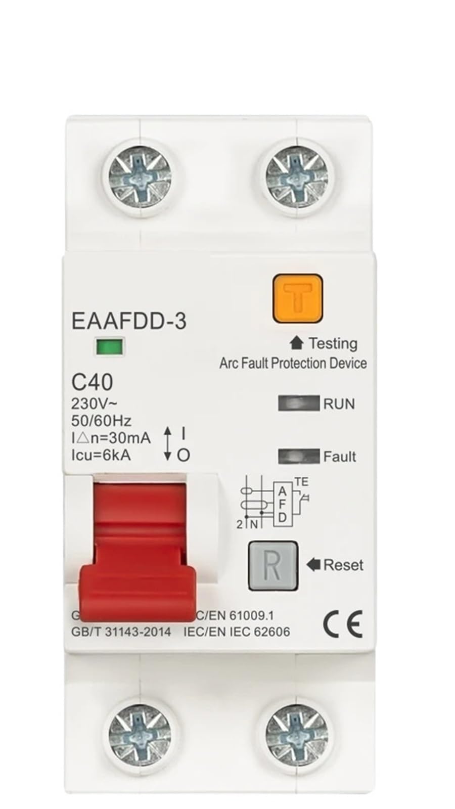 Dispositif de protection contre les défauts d'arc 2P RCBO MCB - 5