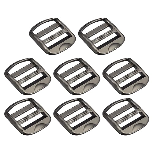 Uxcell Metal Ladder Buckle Slider Tri-Glider Metal Adjustable Buckles