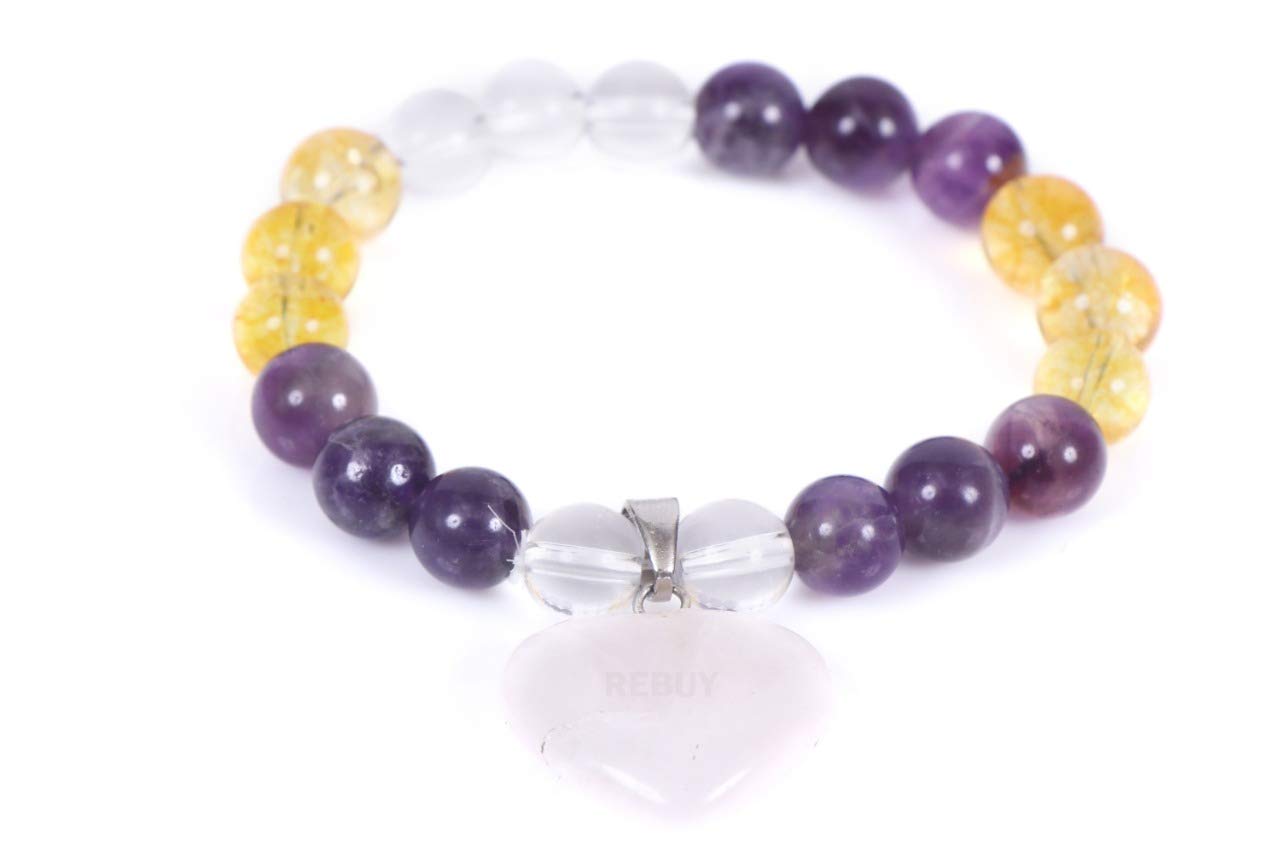 See full amazon price history chart for REBUY Amethyst, Moonstone, Citrine, Rose Heart Charm Bracelet | Natural Stone Bracelets | Bracelets Combo for Men & Women, Size - 8 mm REBUY Amethyst, Moonstone, Citrine, Rose Heart Charm Bracelet | Natural Stone Bracelets | Bracelets Combo for Men & Women, Size - 8 mm (B08ML5FQJM) Amazon Price History, Amazon Price Tracker