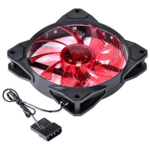 FAN/COOLER VX GAMING V.LUMI 15 PONTOS DE LED 120X120 VERMELHO, Vinik, 29562