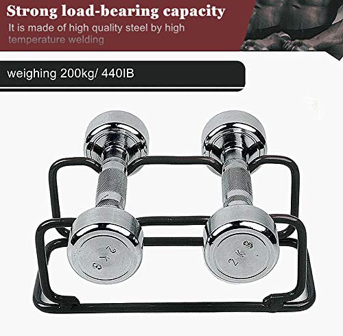 Gfertre 2 In 1 Dumbbell Rack/Barbell Rack Holder, Solid Steel Make Strength Training Dumbbell Rack,660Lb Capacity, Universal Dumbbell Storage Stand/Storage Racks,Stand Weight Lifting Dumbbell #TOP5