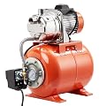 3/4HP Shallow Well Pump with Pressure Tank, Stainless Steel, 115V Irrigation Pump, Automatic Water Booster Jet Pump for Home, Garden, Lawn…