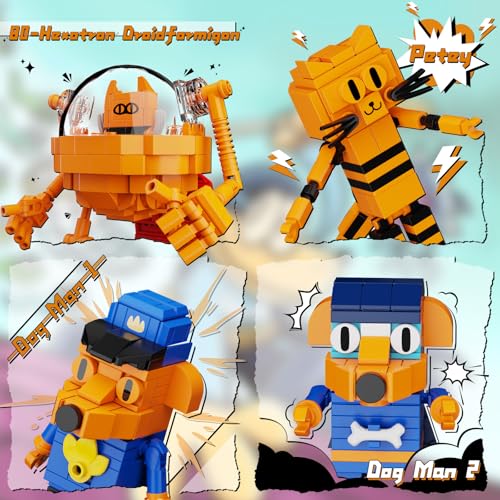 Dog Building Block Sets,5 in 1 Clever Dog and Cats Action Figure DIY Model,Compatible with Lego,Cartoon Toy Collectible Decoration Building Toy,Christmas Great for Fans,Boys and Girls 6+(529Pcs) - Image 3