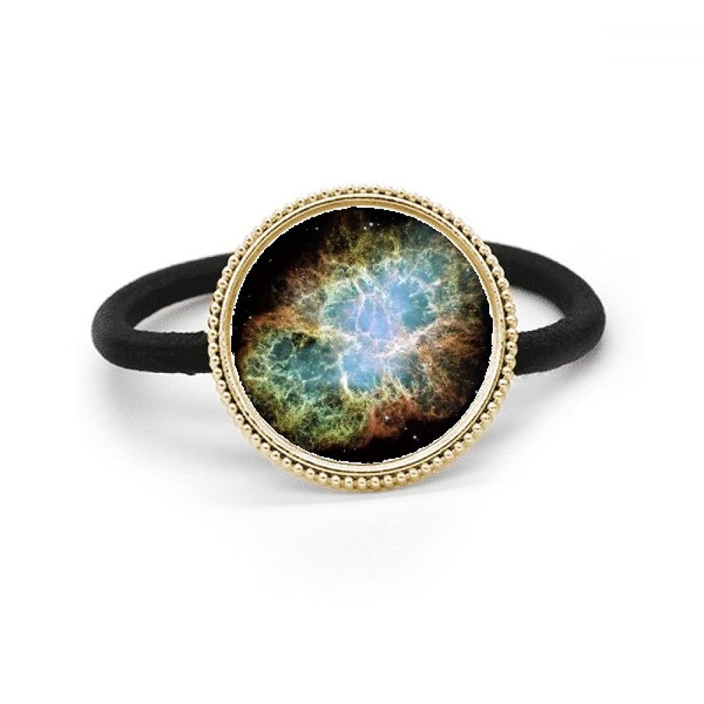 Coletero de metal galaxia plateado con diseño de nebulosa espacial de alta joyería 4