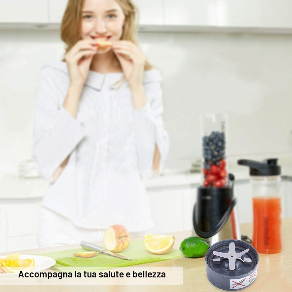 Fdit Lama Frullatore Ricambio 900W in Acciaio Inox 304, Base Lama con Guarnizione per Frullati Proteici, Frutta e Verdura